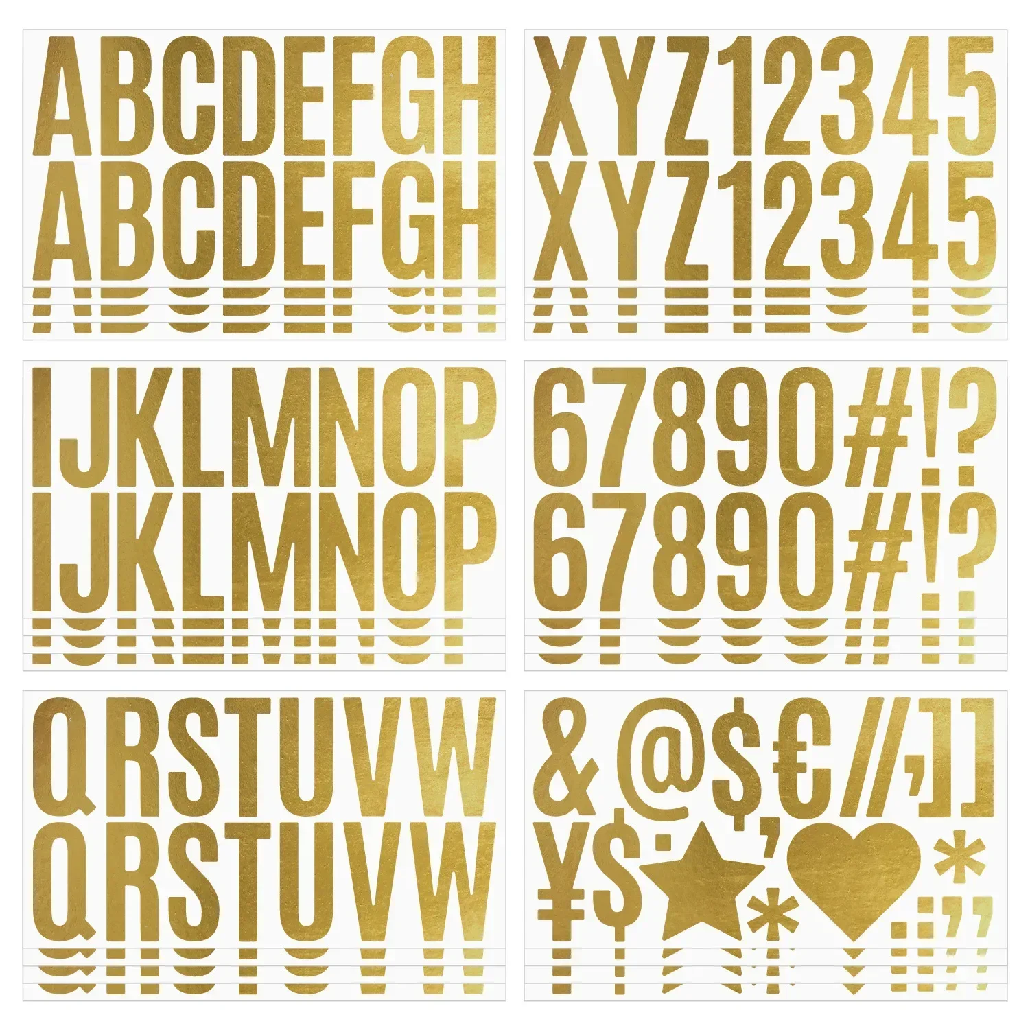 100 Pcs 6 Sheets Gold Letter S - Gold Foil Flakes incelemesi ve fiyatı
