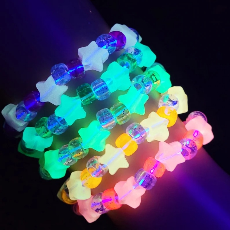 5 Glow star kandi bracelet set - Resin Glitter Pack incelemesi ve fiyatı