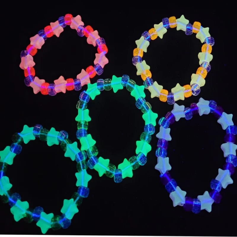 5 Glow star kandi bracelet set - Resin Glitter Pack incelemesi ve fiyatı