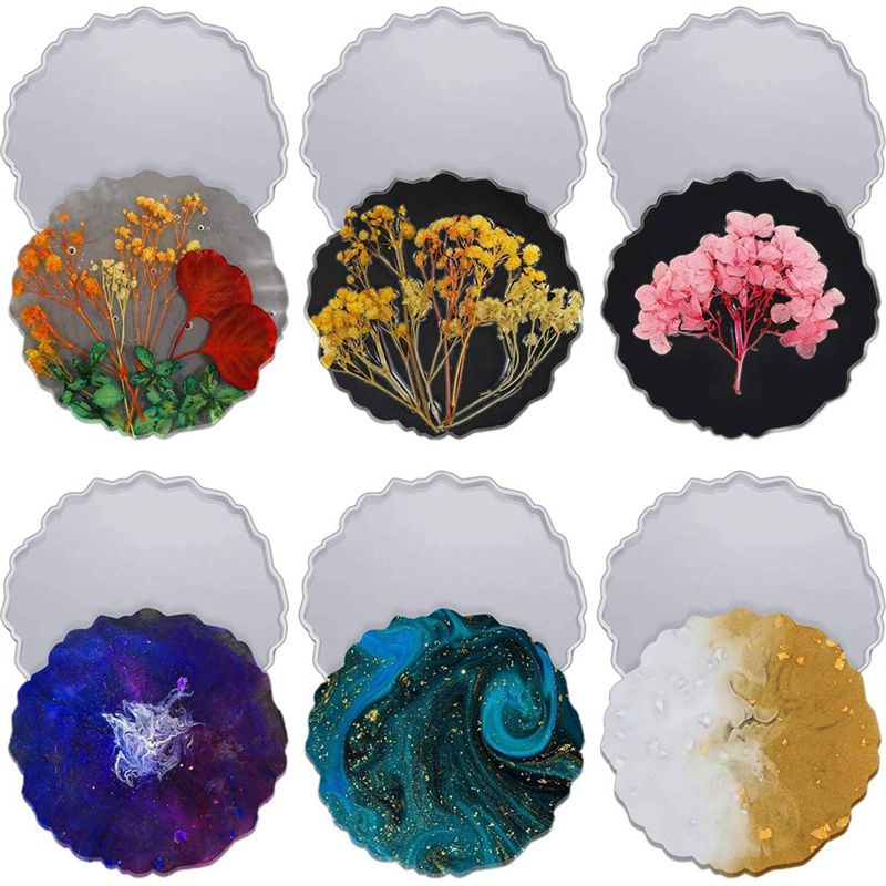 ABVT-12 Pieces Resin Coaster M - Geode Mold Silicone incelemesi ve fiyatı