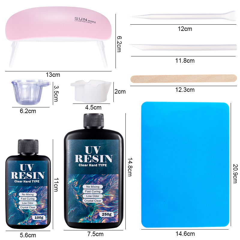 100g/250g Clear UV Resin Hard  - Epoxy Uv Resin Kit incelemesi ve fiyatı